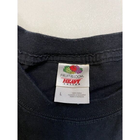 Firefighters Hot & Dirty Pin Up Sexy Girl Graphic T-shirt Men Large Black - Picture 5 of 6